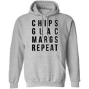 Chips Guac Margs Repeat T-Shirt CustomCat