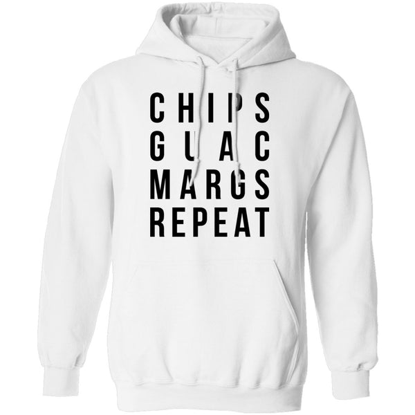 Chips Guac Margs Repeat T-Shirt CustomCat