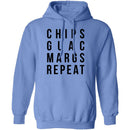 Chips Guac Margs Repeat T-Shirt CustomCat