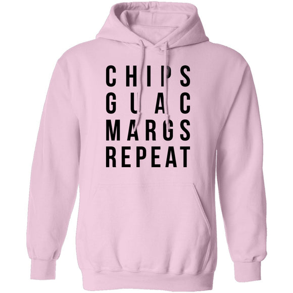 Chips Guac Margs Repeat T-Shirt CustomCat