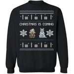 Christmas Is Coming Ugly Christmas Sweater CustomCat