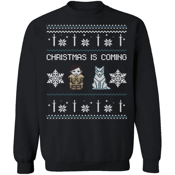 Christmas Is Coming Ugly Christmas Sweater CustomCat