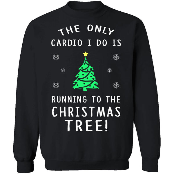 Christmas Tree Cardio T-Shirt CustomCat