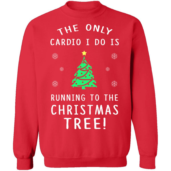 Christmas Tree Cardio T-Shirt CustomCat