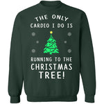 Christmas Tree Cardio T-Shirt CustomCat