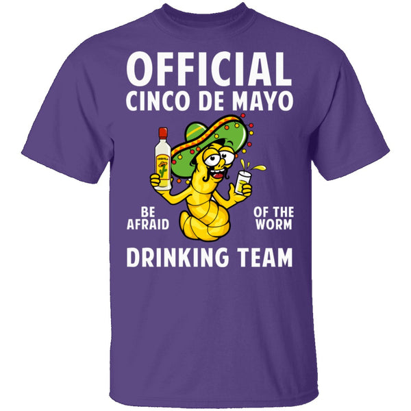 Cinco De Mayo Drinking Team T-Shirt CustomCat