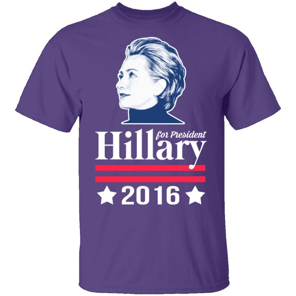 Clinton For President 2016 T-Shirt CustomCat