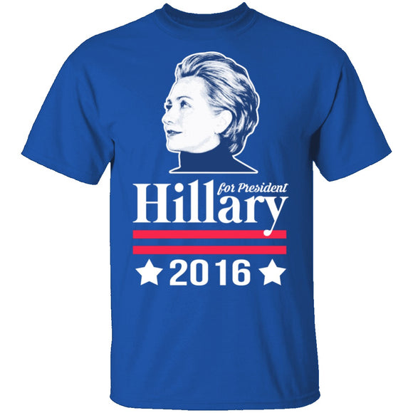 Clinton For President 2016 T-Shirt CustomCat