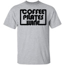 Coffee Pilates Wine T-Shirt CustomCat