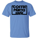 Coffee Pilates Wine T-Shirt CustomCat