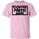 Coffee Pilates Wine T-Shirt CustomCat