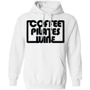 Coffee Pilates Wine T-Shirt CustomCat