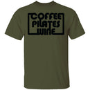 Coffee Pilates Wine T-Shirt CustomCat