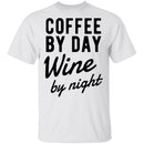 Coffee by Day Wine by Night T-Shirt CustomCat