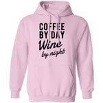 Coffee by Day Wine by Night T-Shirt CustomCat