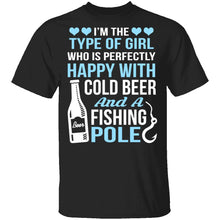 Cold Beer And Fishing Pole T-Shirt