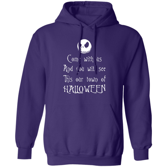 Come With Us And You Will See This Our Town Of Halloween T-Shirt CustomCat