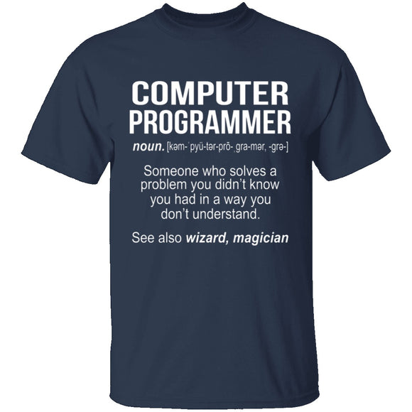Computer Programmer Definition T-Shirt CustomCat