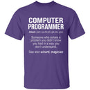 Computer Programmer Definition T-Shirt CustomCat