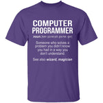 Computer Programmer Definition T-Shirt CustomCat