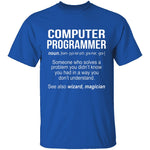 Computer Programmer Definition T-Shirt CustomCat