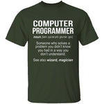 Computer Programmer Definition T-Shirt CustomCat