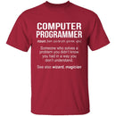 Computer Programmer Definition T-Shirt CustomCat