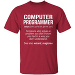 Computer Programmer Definition T-Shirt CustomCat