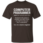 Computer Programmer Definition T-Shirt CustomCat