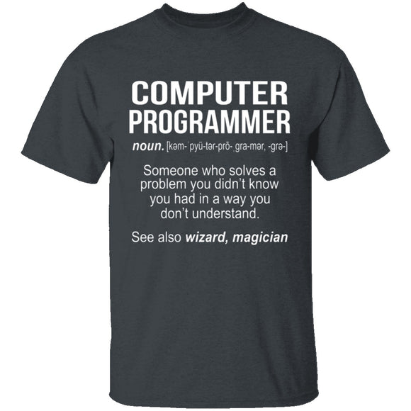 Computer Programmer Definition T-Shirt CustomCat