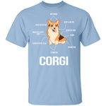 Corgi Anatomy T-Shirt CustomCat