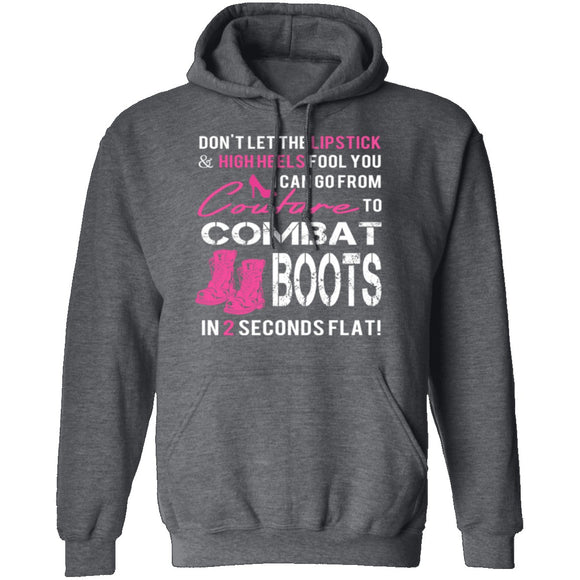 Couture to Combat Boots T-Shirt CustomCat