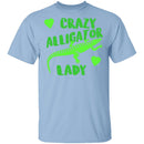 Crazy Alligator Lady T-Shirt CustomCat
