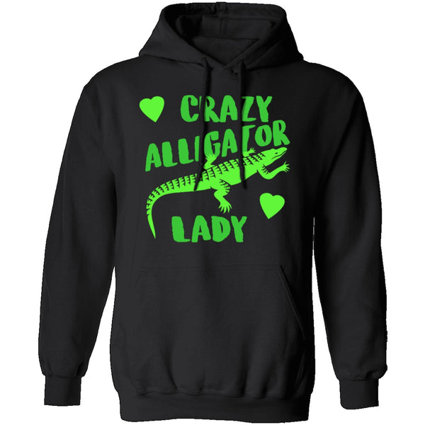 Crazy Alligator Lady T-Shirt CustomCat