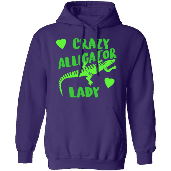 Crazy Alligator Lady T-Shirt CustomCat