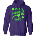 Crazy Alligator Lady T-Shirt CustomCat