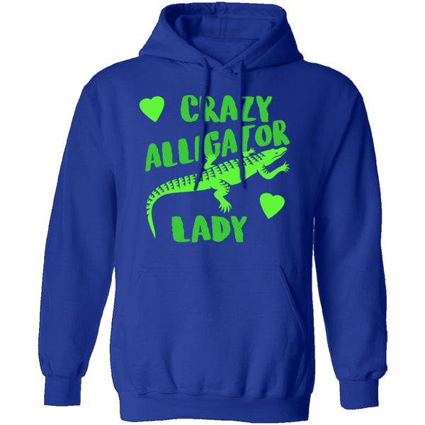 Crazy Alligator Lady T-Shirt CustomCat