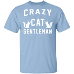Crazy Cat Gentleman T-Shirt CustomCat