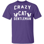 Crazy Cat Gentleman T-Shirt CustomCat