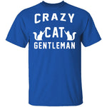 Crazy Cat Gentleman T-Shirt CustomCat