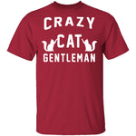 Crazy Cat Gentleman T-Shirt CustomCat