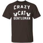 Crazy Cat Gentleman T-Shirt CustomCat