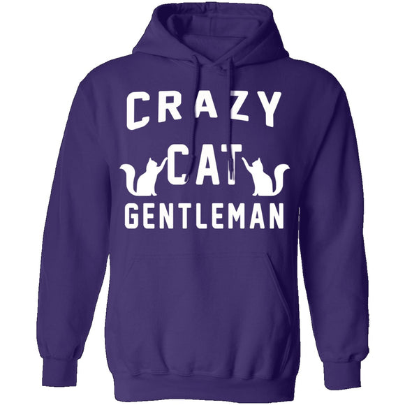 Crazy Cat Gentleman T-Shirt CustomCat