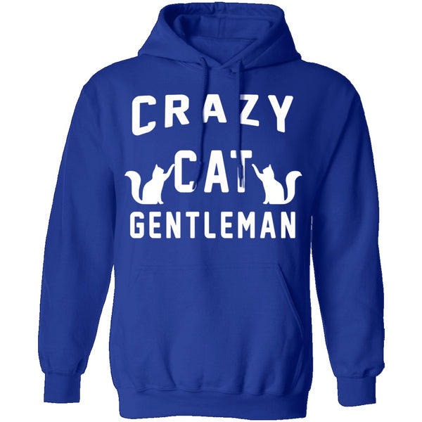 Crazy Cat Gentleman T-Shirt CustomCat
