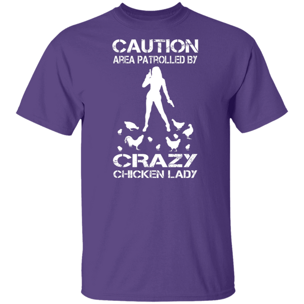 Crazy Chicken Lady T-Shirt CustomCat