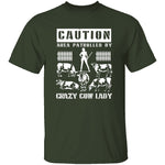 Crazy Cow Lady T-Shirt CustomCat