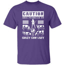 Crazy Cow Lady T-Shirt CustomCat