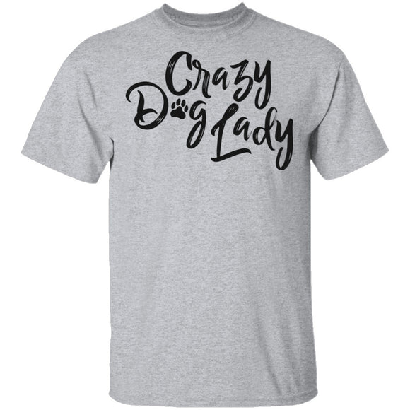 Crazy Dog Lady T-Shirt CustomCat