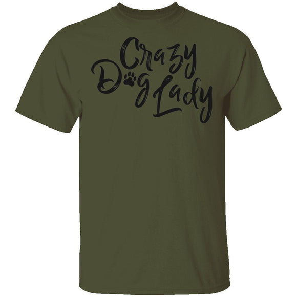 Crazy Dog Lady T-Shirt CustomCat