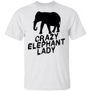 Crazy Elephant Lady T-Shirt CustomCat